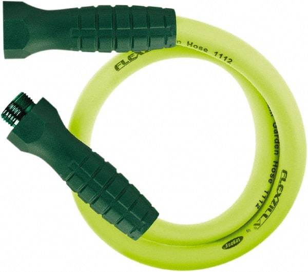 Legacy - 3' Long Garden Lead-In Hose - 5/8" Diam, 3/4" GHT, Hybrid Polymer, 150 psi, All Season, Green - A1 Tooling