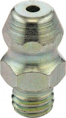 Umeta - Straight Head Angle, M6x1.0 UNF-2A Steel Standard Grease Fitting - 1/2" Overall Height - A1 Tooling