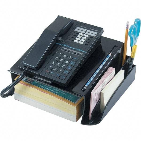 UNIVERSAL - Black Desktop Telephone Stand - Plastic - A1 Tooling