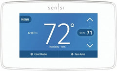 White-Rodgers - 50 to 99°F, 4 Heat, 2 Cool, Touch Screen Programmable Wi-Fi Universal Thermostat - 20 to 30 Volts, 1-1/4" Inside Depth x 1.77" Inside Height x 5-1/4" Inside Width, Horizontal Mount - A1 Tooling