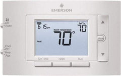 White-Rodgers - 50 to 99°F, 2 Heat, 1 Cool, Digital Programmable Multi-Stage Thermostat - 20 to 30 Volts, 1.77" Inside Depth x 1.77" Inside Height x 5-1/4" Inside Width, Horizontal Mount - A1 Tooling