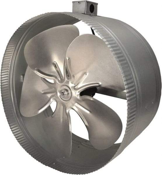 Suncourt - 16" Diam, 1.57 Amp, 120 Volt Duct Fan - 1,100 CFM, 1,180 RPM, Single Speed - A1 Tooling