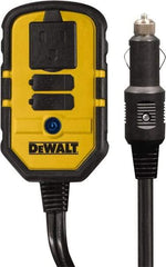 DeWALT - 1 Connection, 13.8 VDC Input, 120 VAC Output, 12 Amp Input Rating, 140 Peak Wattage, Power Inverter - 120 Watt Continuous Output Power - A1 Tooling