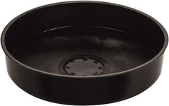 Funnel King - 4-3/8" High x 11-3/4" Diam, Polypropylene, Drum Funnel with Screen - 55 Gal Drum/Pail Capacity - A1 Tooling