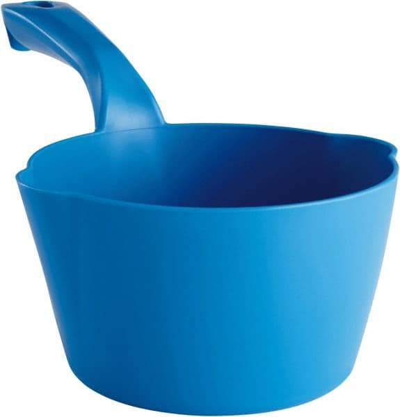 Remco - 32 oz Blue Polypropylene Round Bottom Scoop - 6.8" Wide x 5.3" Deep Bowl, 5-1/2" Handle Length, 11.6" OAL - A1 Tooling