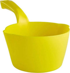 Remco - 32 oz Yellow Polypropylene Round Bottom Scoop - 6.8" Wide x 5.3" Deep Bowl, 5-1/2" Handle Length, 11.6" OAL - A1 Tooling