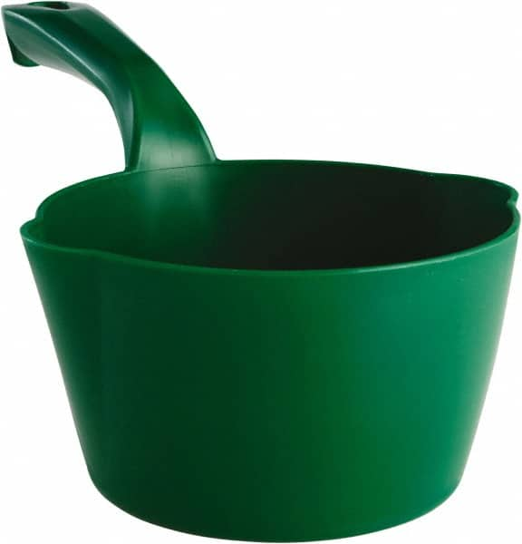 Remco - 32 oz Green Polypropylene Round Bottom Scoop - 6.8" Wide x 5.3" Deep Bowl, 5-1/2" Handle Length, 11.6" OAL - A1 Tooling