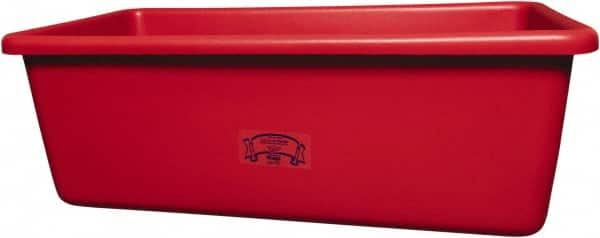 Remco - 70 Gal Red Rectangular Polyethylene Tub - 17" High x 26-1/2" Diam - A1 Tooling