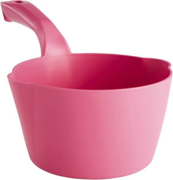 Remco - 32 oz Pink Polypropylene Round Bottom Scoop - 6.8" Wide x 5.3" Deep Bowl, 5-1/2" Handle Length, 11.6" OAL - A1 Tooling