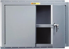 Little Giant - 2 Shelf Wall Storage Cabinet - Steel, 48" Wide x 10" Deep x 24" High, Gray - A1 Tooling