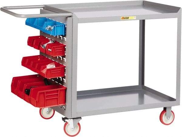 Little Giant - 1,200 Lb Capacity, 24" Wide x 48" Long x 35-1/2" High Maintenance Cart - 2 Shelf, Steel, Polyurethane Casters - A1 Tooling