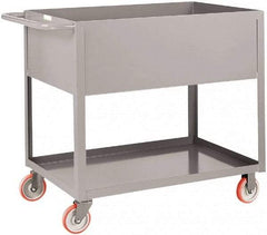 Little Giant - 1,200 Lb Capacity, 24" Wide x 54" Long x 35" High Deep Shelf Cart - 2 Shelf, Steel, Polyurethane Casters - A1 Tooling