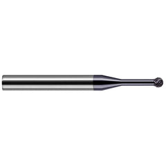 Harvey Tool - 1/8" Cut Diam, 1/8" Shank Diam, Solid Carbide Double Cut Sphere Burr - Exact Industrial Supply