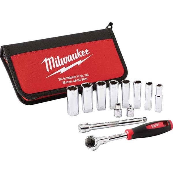 Milwaukee Tool - Socket Sets Measurement Type: Metric Drive Size: 3/8 - A1 Tooling