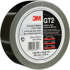 3M - 2" x 50m Red Gaffers Tape - 11 mil, Rubber Adhesive, Cotton Cloth Backing, Series GT2 - A1 Tooling