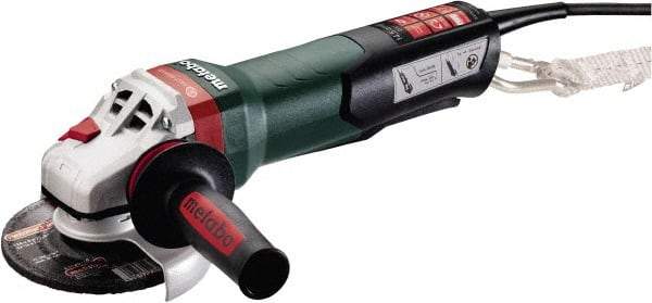 Metabo - 5" Wheel Diam, 11,000 RPM, Corded Angle & Disc Grinder - 5/8-11 Spindle, 120 Volts, 14.5 Amps - A1 Tooling