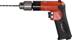 Sioux Tools - 1/4" Reversible Keyed Chuck - Pistol Grip Handle, 1,800 RPM, 12 LPS, 0.5 hp, 90 psi - A1 Tooling