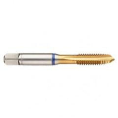 14702 3B 3-Flute Cobalt Blue Ring Spiral Point Plug Tap-TiN - A1 Tooling