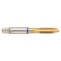 42437 3B 3-Flute Cobalt Blue Ring Spiral Point Plug Tap-TiN - A1 Tooling