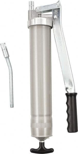 Umeta - Rigid Lever Grease Gun - 16 oz Capacity, 1/8 Thread Outlet, 17 Strokes per oz, Cartridge & Suction Fill - A1 Tooling