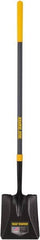 True Temper - 10-3/8" High x 9-3/4" Wide Square Steel Shovel - 47" Long Fiberglass Straight Handle, Turned - A1 Tooling