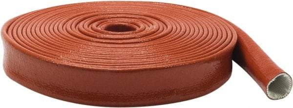 Atlantex - 1-3/4" ID Red/Orange Knit Firesleeve for Hoses - 50' Long, -65 to 500°F - A1 Tooling