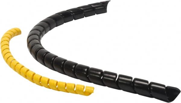 Atlantex - 5" ID Black Spiral Guard Wrap for Hoses - 30' Long, -60 to 175°F - A1 Tooling