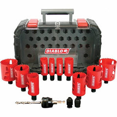 Freud - Hole Saw Kits Minimum Saw Diameter (Inch): 7/8 Maximum Saw Diameter (Inch): 2-9/16 - A1 Tooling