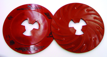 7" - Extra Hard Red - Disc Pad Face Plate Ribbed - A1 Tooling