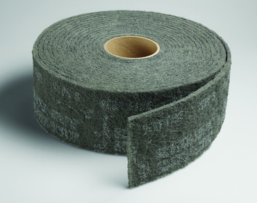4'' x 30 ft. - Grade S Very Fine Grit - Scotch-Brite Clean & Finish Non Woven Abrasive Roll - A1 Tooling