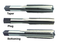 3 Piece M24x3.00 D8 4-Flute HSS Hand Tap Set (Taper, Plug, Bottoming) - A1 Tooling