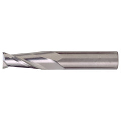 3/4″ × 3/4″ × 1″ × 3″ RHS / RHC Solid Carbide 2-Flute Square End Single End General Purpose End Mill - Bright - Exact Industrial Supply