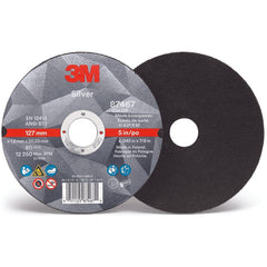 ‎3M Silver Depressed Center Grinding Wheel 87447 T27 Quick Change 6 × 1/4 × 5/8-11 - A1 Tooling