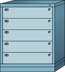 Midrange-Standard Cabinet - 5 Drawers - 30 x 28-1/4 x 37-3/16" - Multiple Drawer Access - A1 Tooling