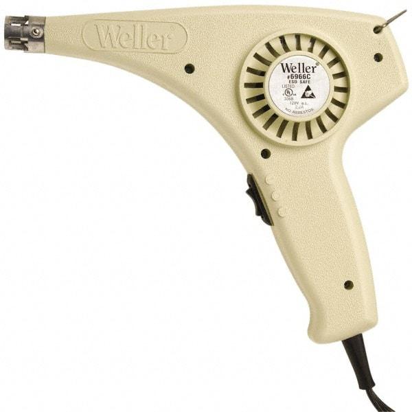 Weller - 399 to 427, 750 to 800°F Heat Setting, 10.6, 17.6, 3.6 CFM Air Flow, Heat Gun - 120 Volts, 6 Amps, 250 Watts, 6' Cord Length - A1 Tooling