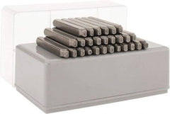 C.H. Hanson - 27 Piece, 3/32" Character Steel Stamp Set - Letters, Reverse - A1 Tooling