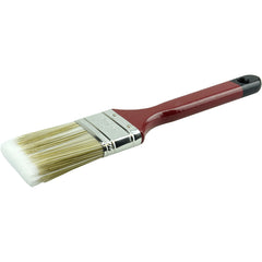 2″ Flat Sash Brush, Poly/Nylon Fill, 2-1/2″ Trim Length, Red Foam Handle - A1 Tooling