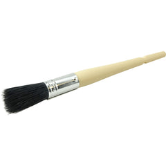 #4 11/16″ Oval Sash Brush, Black China Bristle, 2″ Trim Length, Plain Foam Handle - A1 Tooling