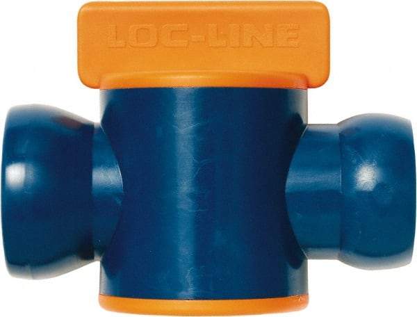 Loc-Line - 3/4" ID Coolant Hose In-Line Valve - Female to Ball Connection, Acetal Copolymer Body, Unthreaded, Use with Loc-Line Modular Hose Systems - A1 Tooling