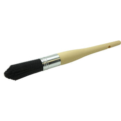 1″ Parts Cleaning Brush, Nylon Fill, 2-3/4″ Trim Length, Plain Foam Round Sash Handle - A1 Tooling