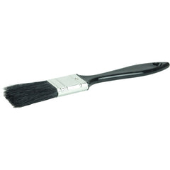 1″ Industrial Varnish Brush, Black China Bristle, 2″ Trim Length, Blue Plastic Sash Handle - A1 Tooling