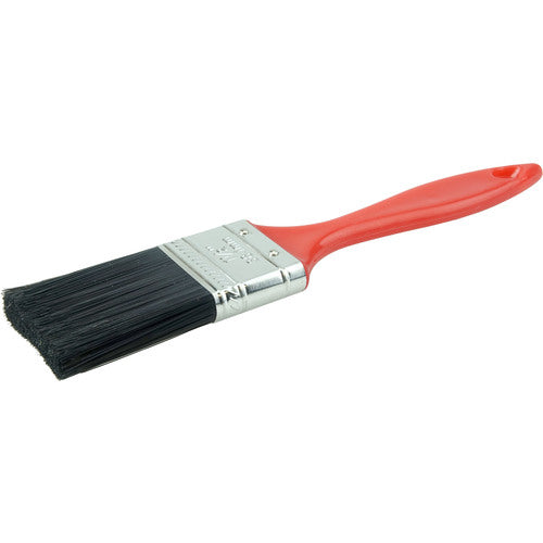 1-1/2″ Industrial Varnish Brush, Black Polyester, 2″ Trim Length, Red Plastic Handle - A1 Tooling