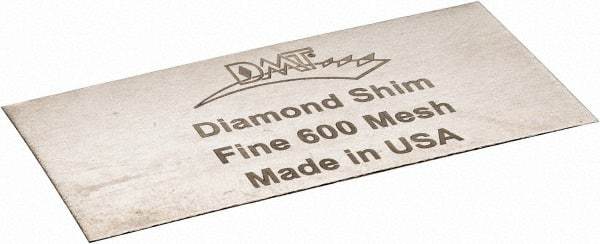 DMT - 2" Long x 1" Wide x 0.006" Thick, Diam ond Sharpening Stone - Rectangle, 600 Grit, Fine Grade - A1 Tooling