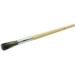 #2 7/16″ Round Sash Brush, Grey Bristle Fill, 1-3/4″ Trim Length, Plain Foam Handle - A1 Tooling