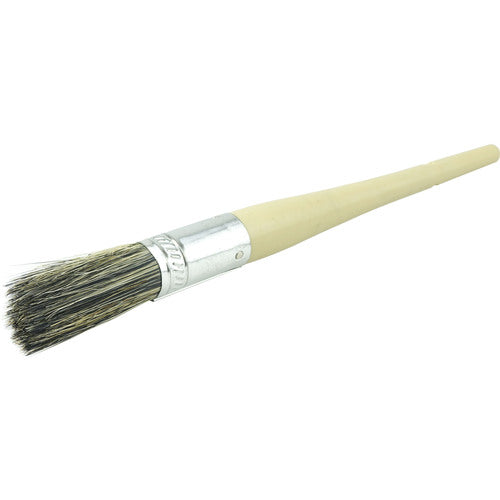 #4 11/16″ Round Sash Brush, Grey Bristle Fill, 2″ Trim Length, Plain Foam Handle - A1 Tooling