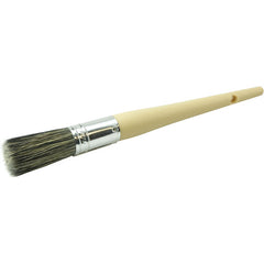 #6 13/16″ Round Sash Brush, Grey Bristle Fill, 2″ Trim Length, Plain Foam Handle - A1 Tooling