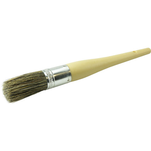 #10 1-1/16″ Round Sash Brush, Grey Bristle Fill, 2-1/4″ Trim Length, Plain Foam Handle - A1 Tooling