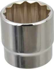 Blackhawk by Proto - 15/16", 3/8" Drive, Standard Hand Socket - 12 Points, 1-7/32" OAL, Chrome Finish - A1 Tooling