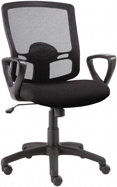 ALERA - 23-5/8" High Office/Managerial/Executive Chair - 20" Wide x 19" Deep, Fabric Mesh Seat, Black - A1 Tooling