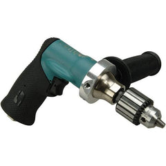 Dynabrade - 3/8" Keyed Chuck - Pistol Grip Handle, 500 RPM, 0.4 hp, 90 psi - A1 Tooling